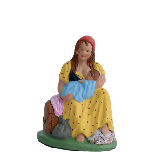 Pour mieux organiser votre jardin:Personnage de crèche de Noël nourrice Santons Escoffier - 7 cm