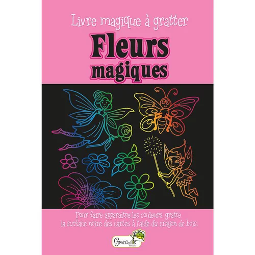 Essentiel pour le jardin：Fleurs magiques – livre magique à gratter aux éditions Grenouille