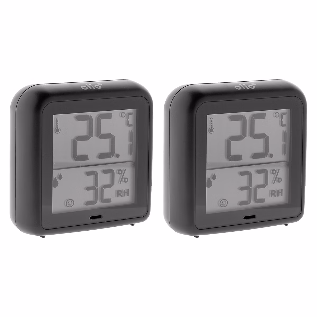 Outil de jardinage et accessoire – 2 thermomètres hygromètres + capteur noir Otio