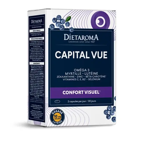 À avoir au jardin：Complément alimentaire confort visuel Dietaroma Capital Vue bio – 60 capsules
