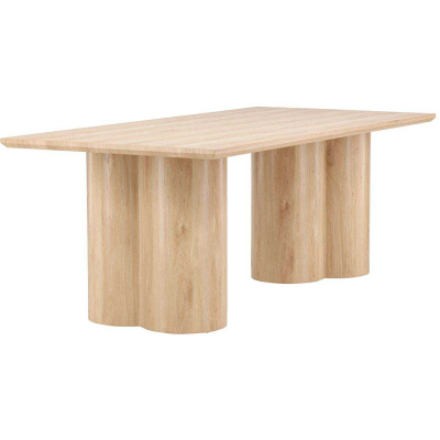 Table de repas rectangulaire 210 x 100 cm Olivia (Effet bois)