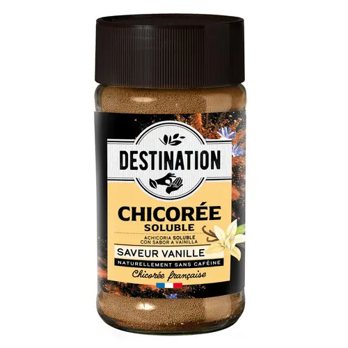 Une sélection pour l’extérieur:Chicorée bio soluble saveur vanille Destination - 100 g