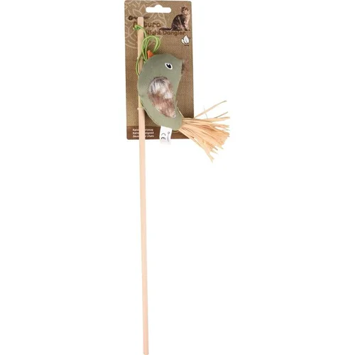 Vie extérieure：Jouet pour chat Canne à pêche avec oiseaux Flamingo Natura Delight - 45 cm