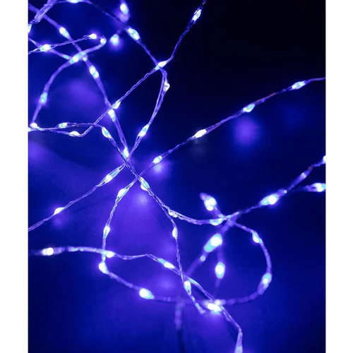 Bien pratique au jardin：Guirlande lumineuse micro LED à lumière fixe bleu - 9 m