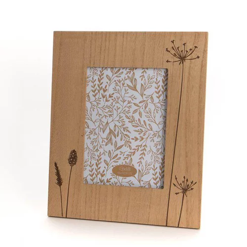 Bien pratique à l’extérieur：Cadre coloris bois Carolla - 27 x 22 cm