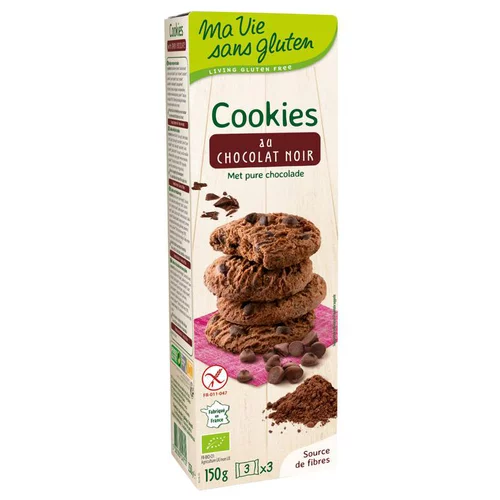 Solution maison：Mini cookies au chocolat 150 g MA VIE SANS GLUTEN