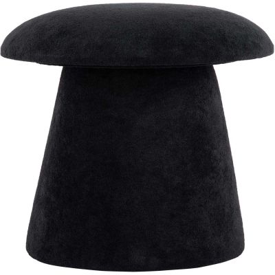 Pouf en velours Mushroom (Noir)