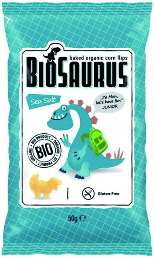 Facile jardin：Chips junior au sel bio Biosaurus - 50 g