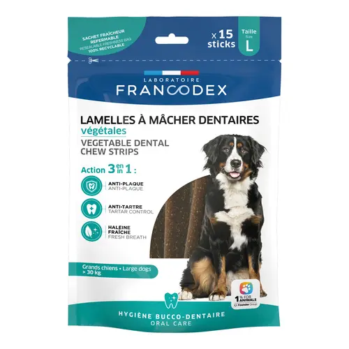 Pour vivre le jardin autrement:Lamelles chiens +30kg Francodex X10