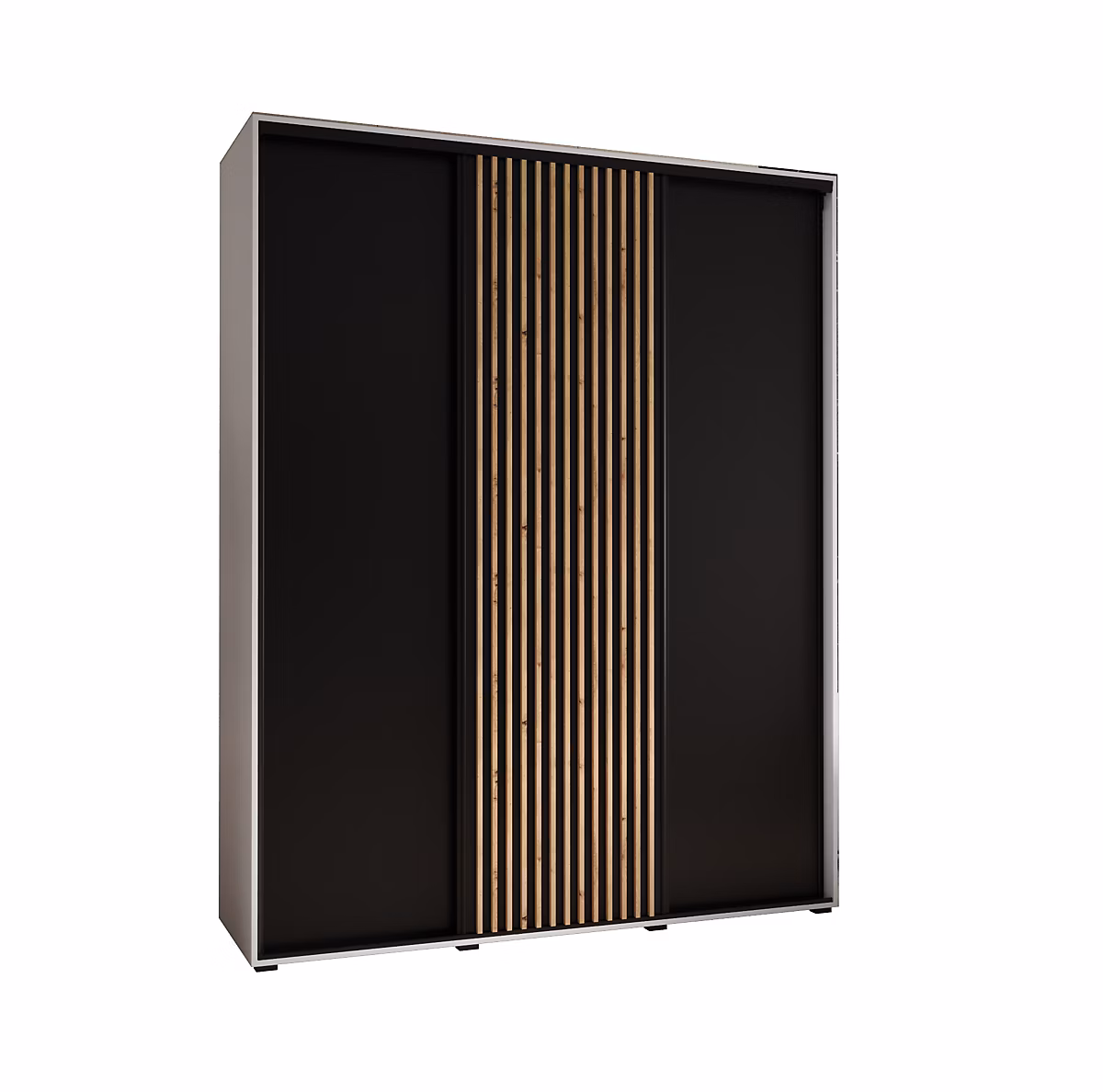 Armoire Sapporo 1 a portes coulissantes H. 205 – 2 x L. 200 x P. 45 3 portes