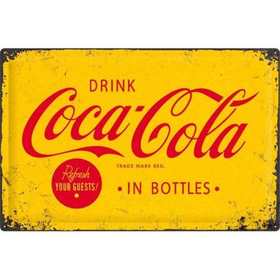 Plaque décorative en métal en relief 40 x 60 cm (Coca Cola)