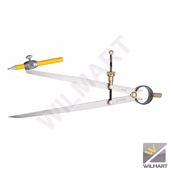 Compas à ressort avec porte | crayon acier 200mm – WILMART – 180504