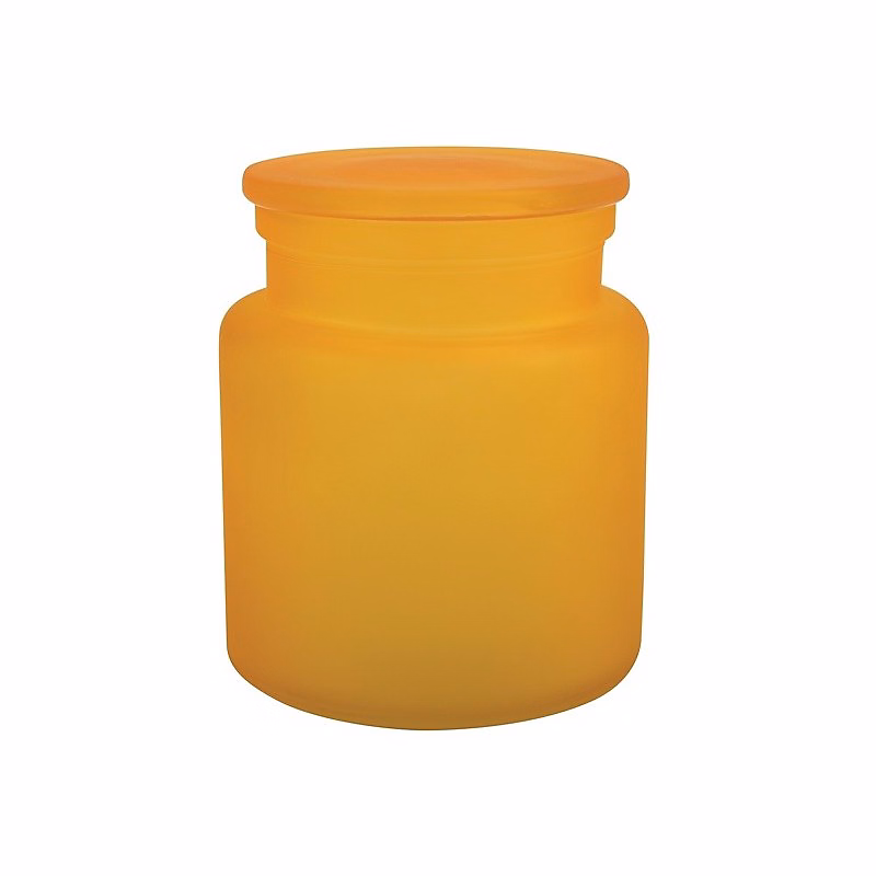 Boite à cotons Verre YOKO Misty Jaune Spirella – Réf. FDBVFBBRH4698826633