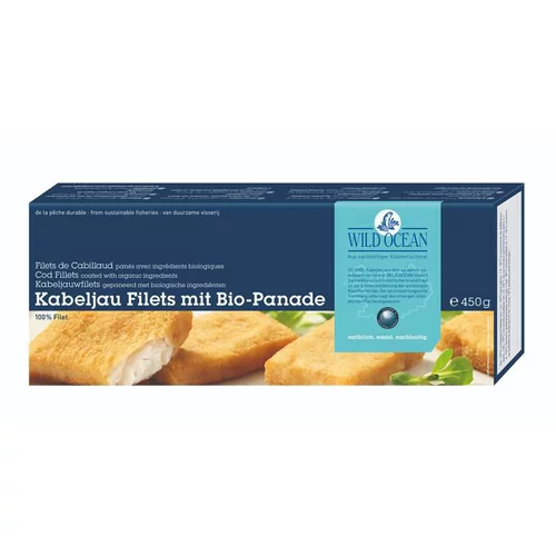 Pour la vie au jardin：Filets de cabillaud panés bio Wild Océan - 450 g
