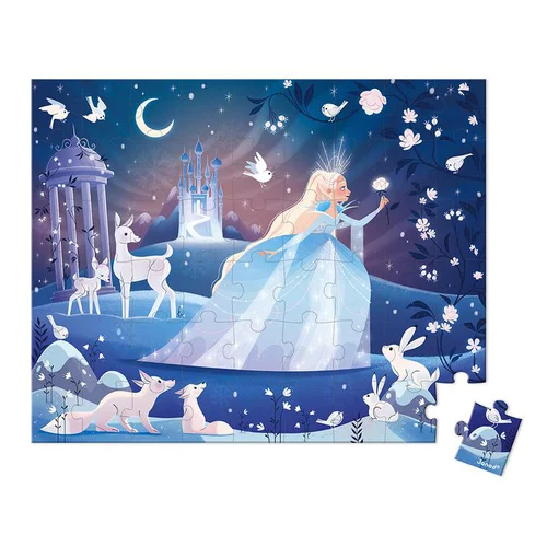 Le petit plus du jardin：Puzzle féérie des glaces en carton Juratoys - 54 pièces