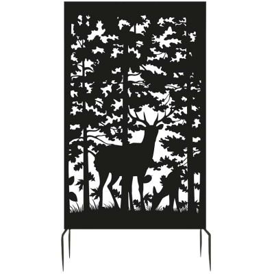 Brise vue treillis en fer (Motif cerf)