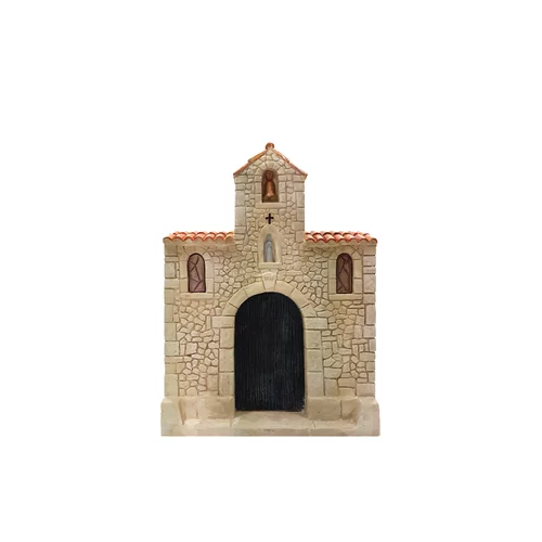 Sélection pour vos extérieurs:Façade de chapelle en plâtre 17 x 3,5 x 23 cm