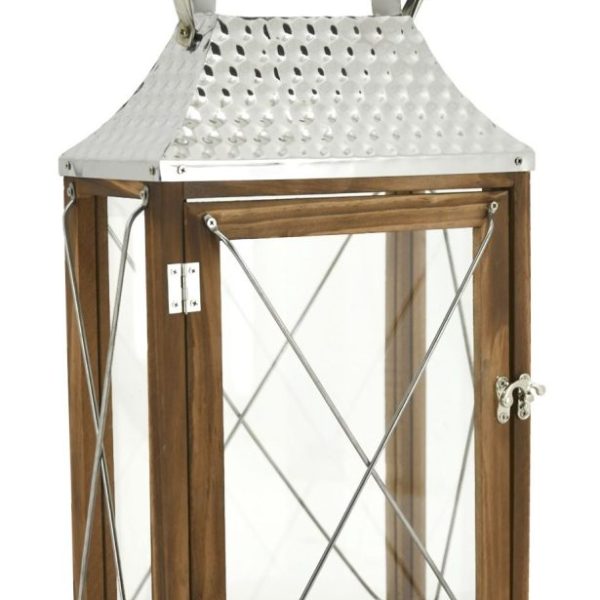 Lanterne en bois et métal Pharos