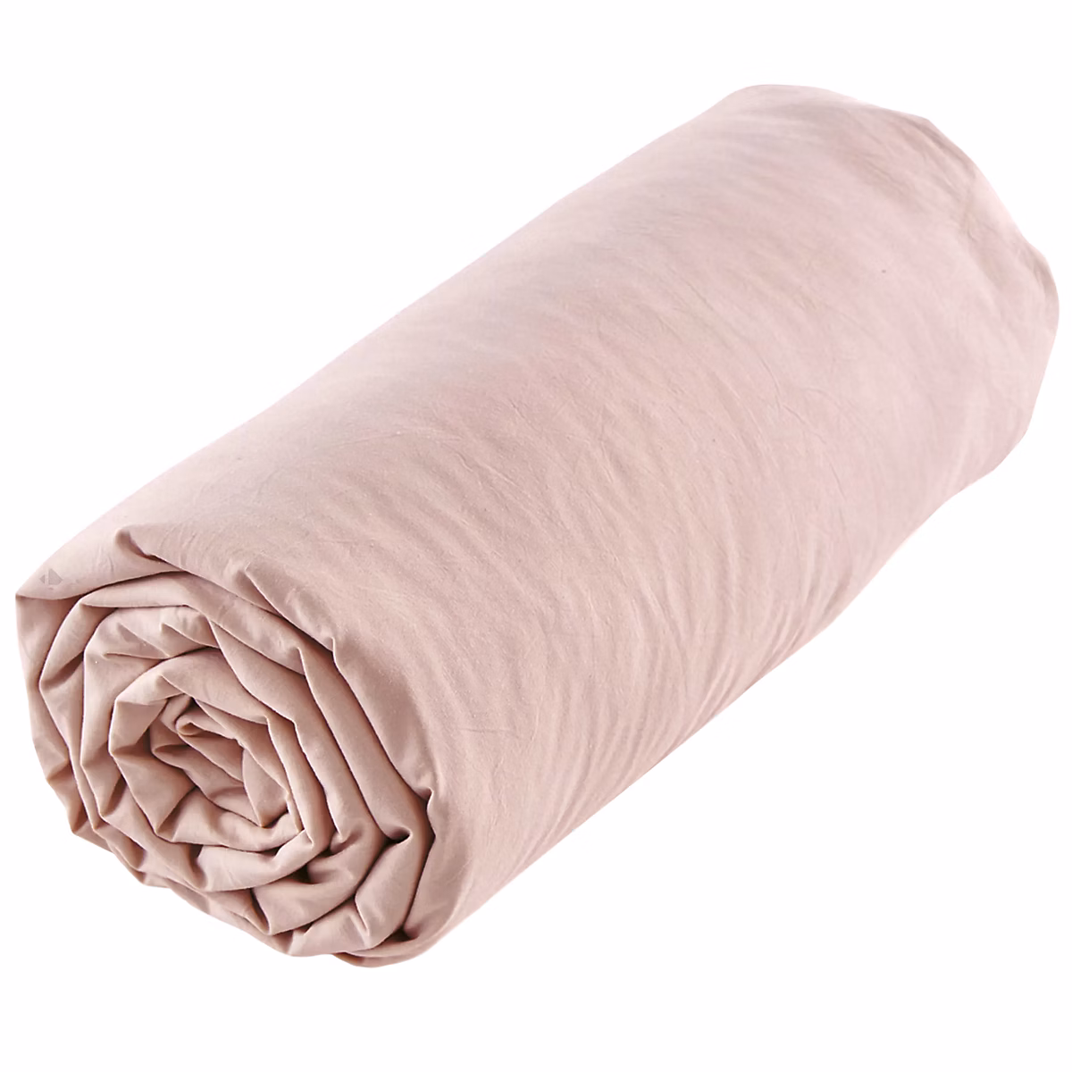 Drap housse uni 140 × 190 cm MILA 100% polyester micro lavée rose poudré