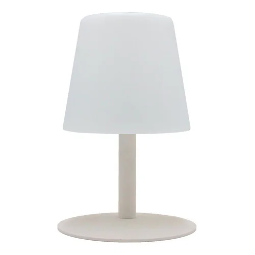 Pour tous les jardins:Lampe extérieure Standy IP44 coloris beige en métal - Ø 16 x 25 cm