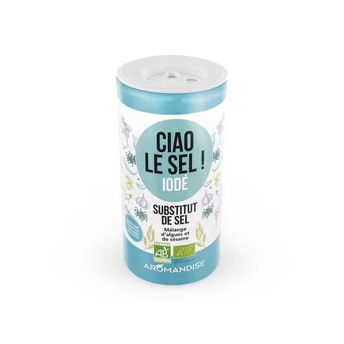 Facile à intégrer à l’extérieur：Ciao le sel iodé bio Aromandise - 70 g