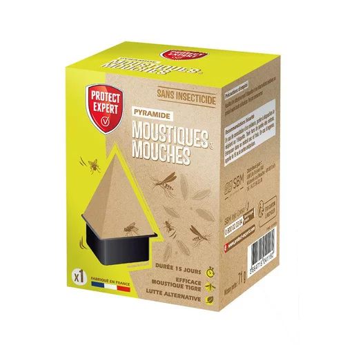 Essentiel nature：Pyramide répulsive moustiques et mouches Protect Expert - 1 piège