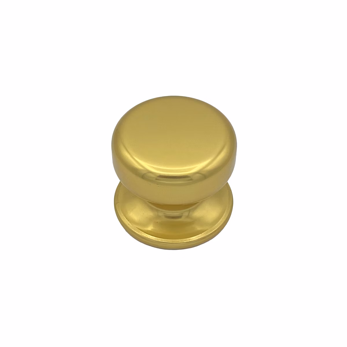 Bouton tirant de porte fixe D70 mm en aluminium Or poli – breveté