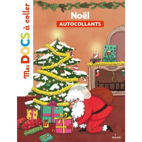 Jardin & extérieur:Livre d’autocollants "Noël" aux Éditions Milan collection Mes doc à coller