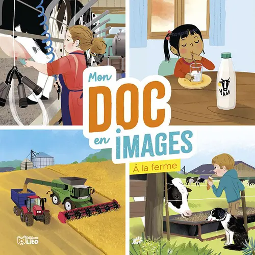 Déco jardin：Livre pour enfants Mon doc en image à la ferme Les premiers documentaires éditions Lito