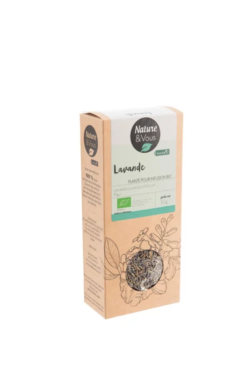 Essentiel nature：Infusion bio lavande fleur 1er choix Nature & Vous – 50 g