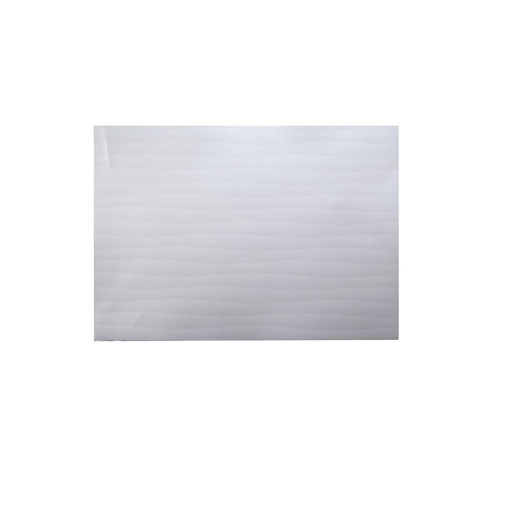 Adhésif décoratif pour meuble effet vague Blanc | L. 200 x l. 45 x H. 0.3 cm – VAGUE