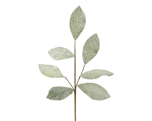 Malin au jardin:Tige charmille givrée coloris vert - 68 cm