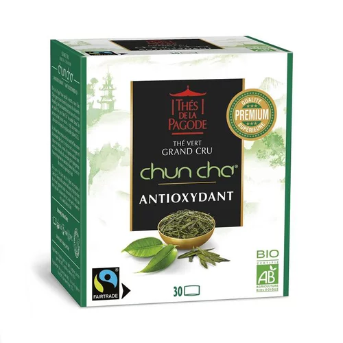 Équipement extérieur：Thé Chun Cha bio Thés de la Pagode - 60 g / 30 infusettes