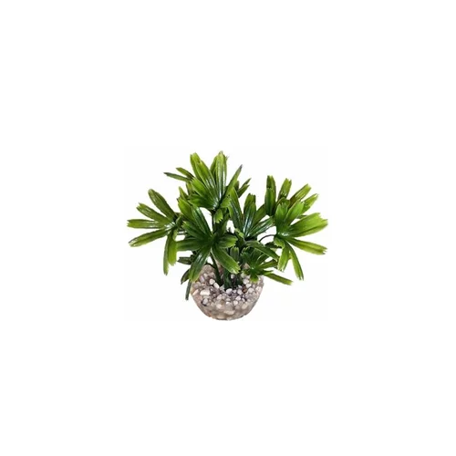 Jardin moderne：Palm coloré vert en plastique 13 cm