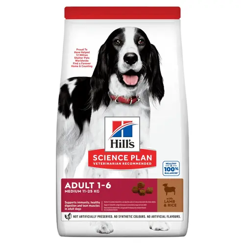 Pour profiter pleinement de l’extérieur:Croquette pour chien adulte à l’agneau et au riz Hill's - 12 kg