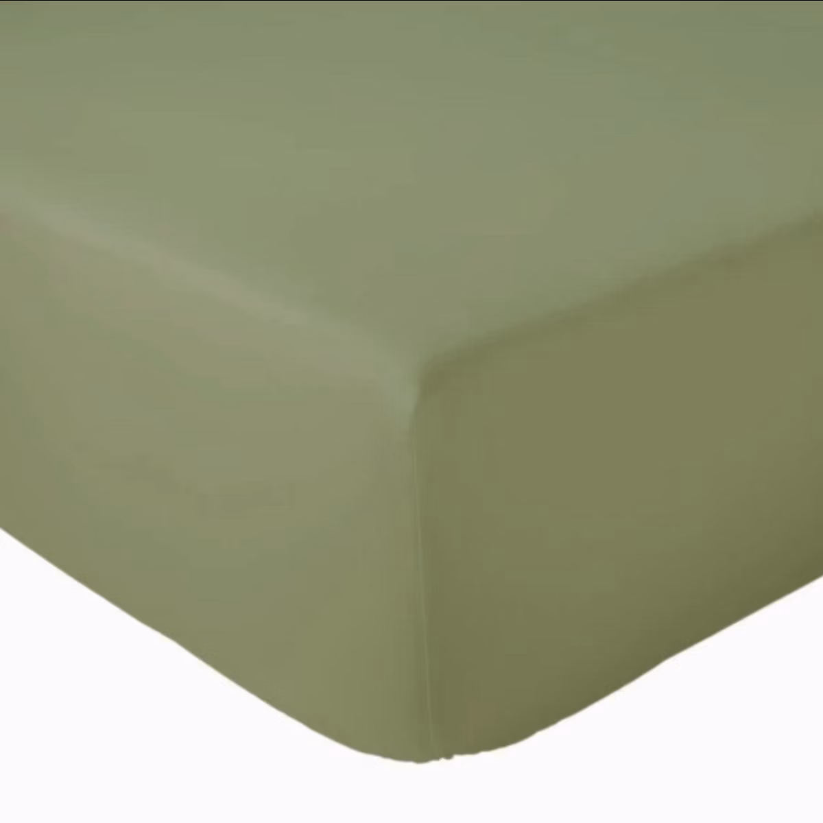 Drap Housse Uni bonnet 30 cm 100% Coton (90 × 190 cm – Vert)