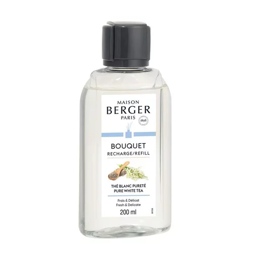 Idée pratique:Recharge bouquet parfumé coloris transparent senteur thé blanc Lampe Berger - 200 ml