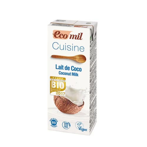 Extérieur loisirs：Crème Cuisine Lait de Coco tétra pack 200ml