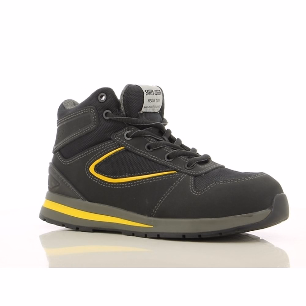 Chaussures de sécurité et chaussettes – Baskets de sécurité montantes Safety Jogger Speedy S3 100% non métalliques Noir / Jaune 46