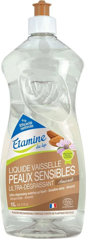 Moderne extérieur:Liquide vaisselle peaux sensibles amande Etamine du Lys - 1 L