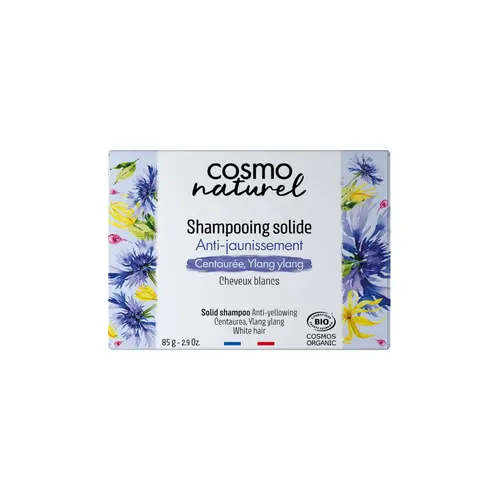 Jardin choix:Shampoing solide pour cheveux blancs centaurée Cosmo Naturel - 85 g