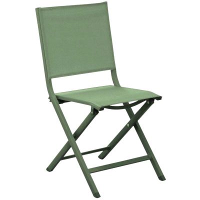 Chaise jardin pliante en aluminium Thema (Vert)