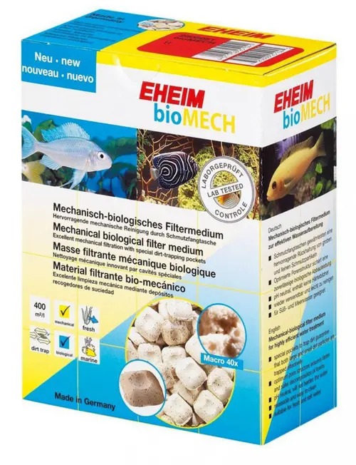 Style extérieur：Masse filtrante mécanique biologique EHEIM BioMECH - 2L - 1420g
