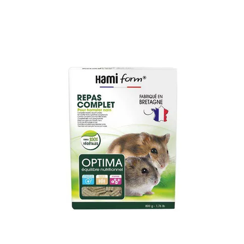 Pour mieux équiper vos extérieurs:Repas complet hamster nain Hamiform 800 g