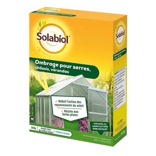 Confort jardin:Ombrage pour serre Solabiol - 500 g