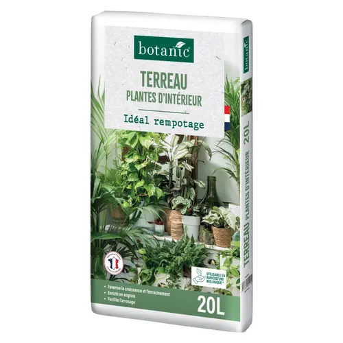 Pour la maison et le jardin:Terreau pour plantes d'intérieur botanic® 20 L