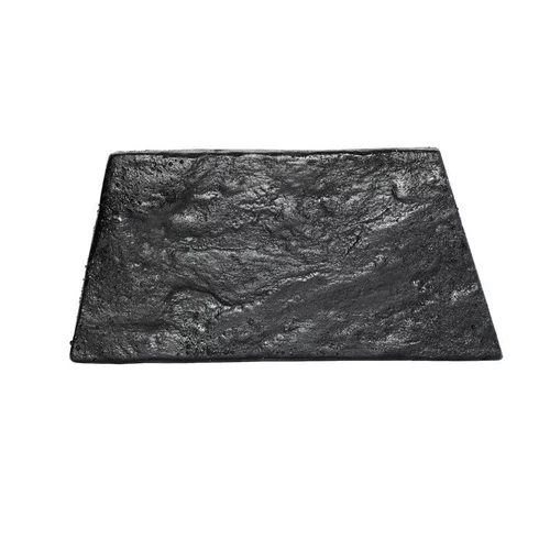 Jardin et maison:Bordure plate hexagonale en béton noir ciré Hairie Grandon - 23/30 x 15 cm