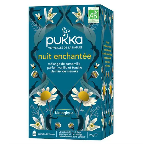 Jardin & maison：Infusion bio aux plantes Pukka nuit enchantée - 30 g