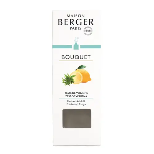 Idée extérieur:Bouquet parfumé Maison Berger parfum Zeste de verveine - 100 ml