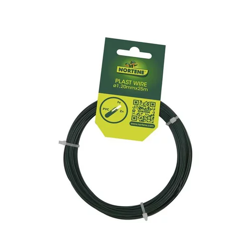 Nature extérieur:Fil d’attache en métal plastifié, 25 m X Ø 1,2 mm